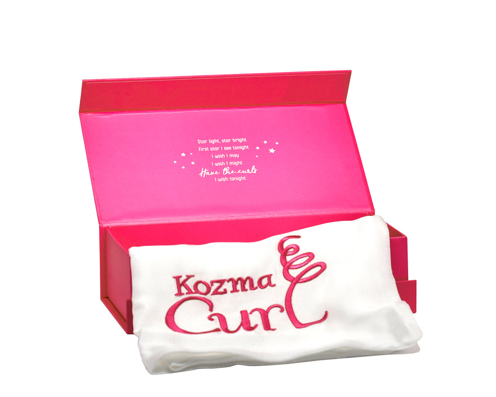 Funda de almohada de seda Kozma Curl